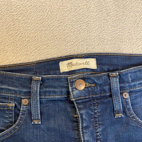 Madewell Women's Jeans Size 28 10" High-Rise Skinny Blue Denim Cotton Blend - Picture 8 of 16